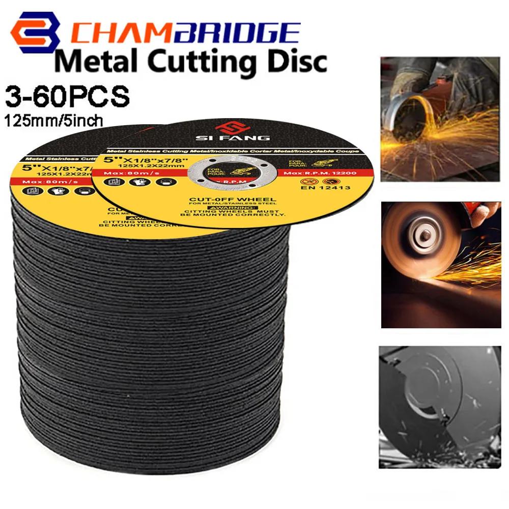 125mm 5" Metal Cutting Discs,5 Inch Cut Off Wheels Flap Sanding Discs Grinding Discs Angle Grinder Wheel 3-60Pcs