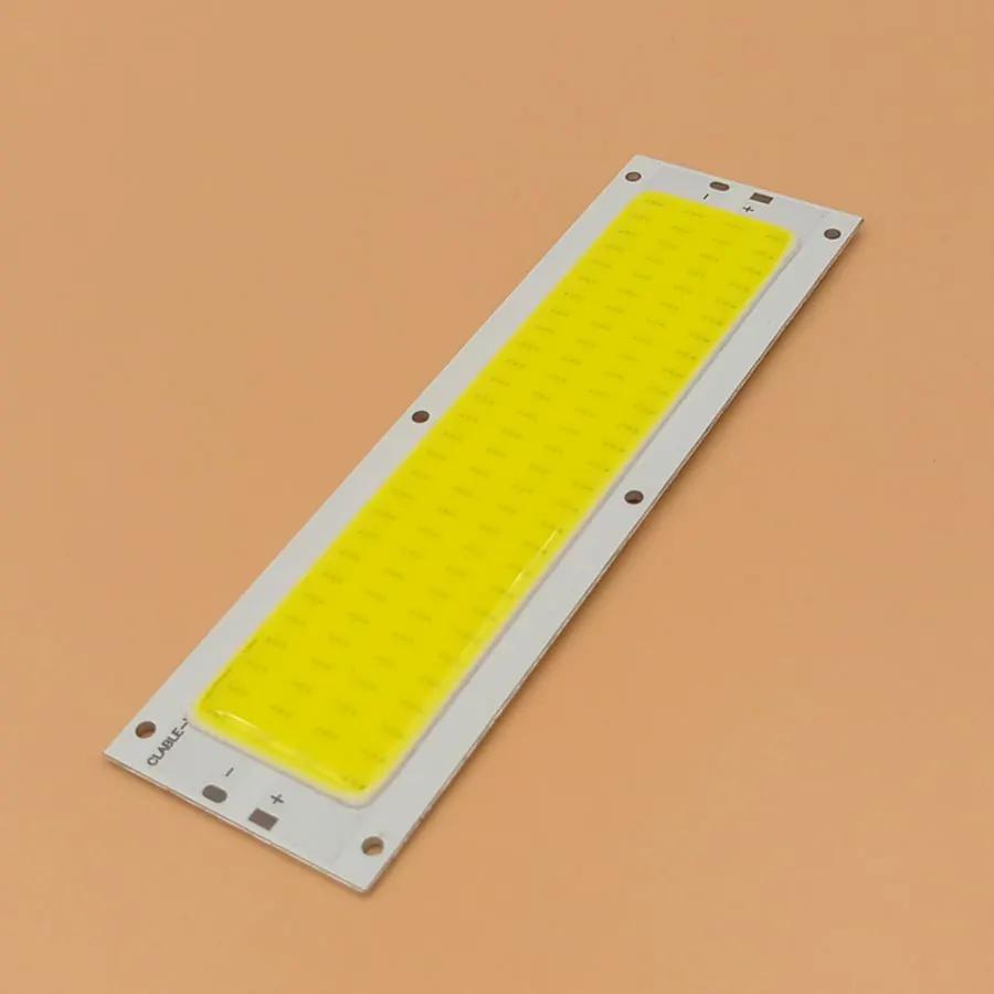 Big Promotion !!! Ultra Bright 1300LM 12W COB LED Light Strip 12V DC for DIY 12V Lights Work Lamps Home Bulbs 120*36MM COB Chip