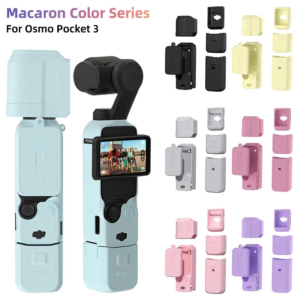 Case for DJI OSMO Pocket 3 Silicone Protective Cover Anti-Scratch Lens Cap Protector for Pocket3 Case Camera Shell Accessories