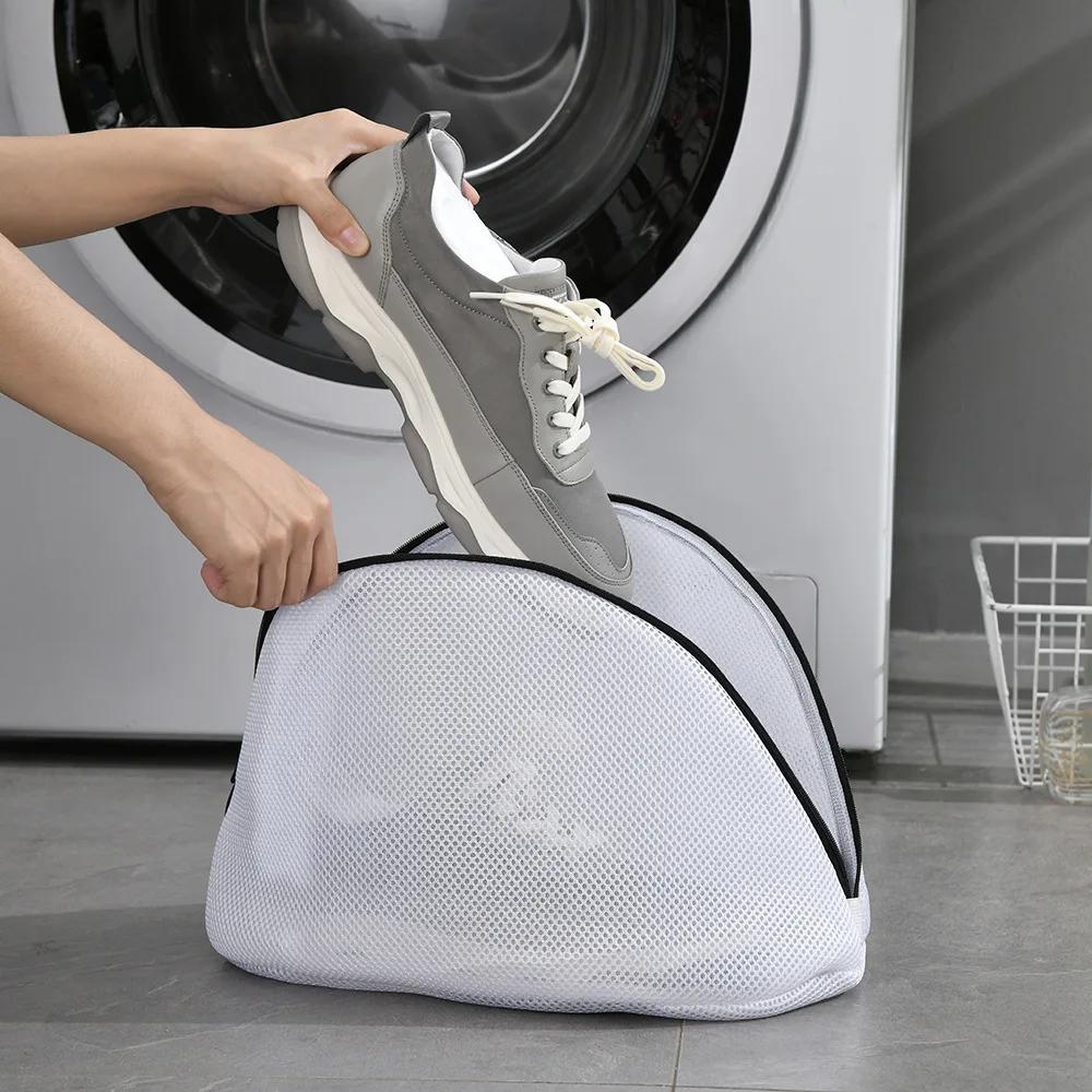Anti-deformation Mesh Laundry Bag Washing Machine Shoes Bag Travel Shoe Storage Protective Sneakers Laundry Net Organizer