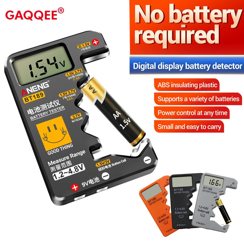 BT189 9V Battery Tester AA AAA Universal Household LCD Digital Display Button Cell Battery Tester Power Bank Detector Tool