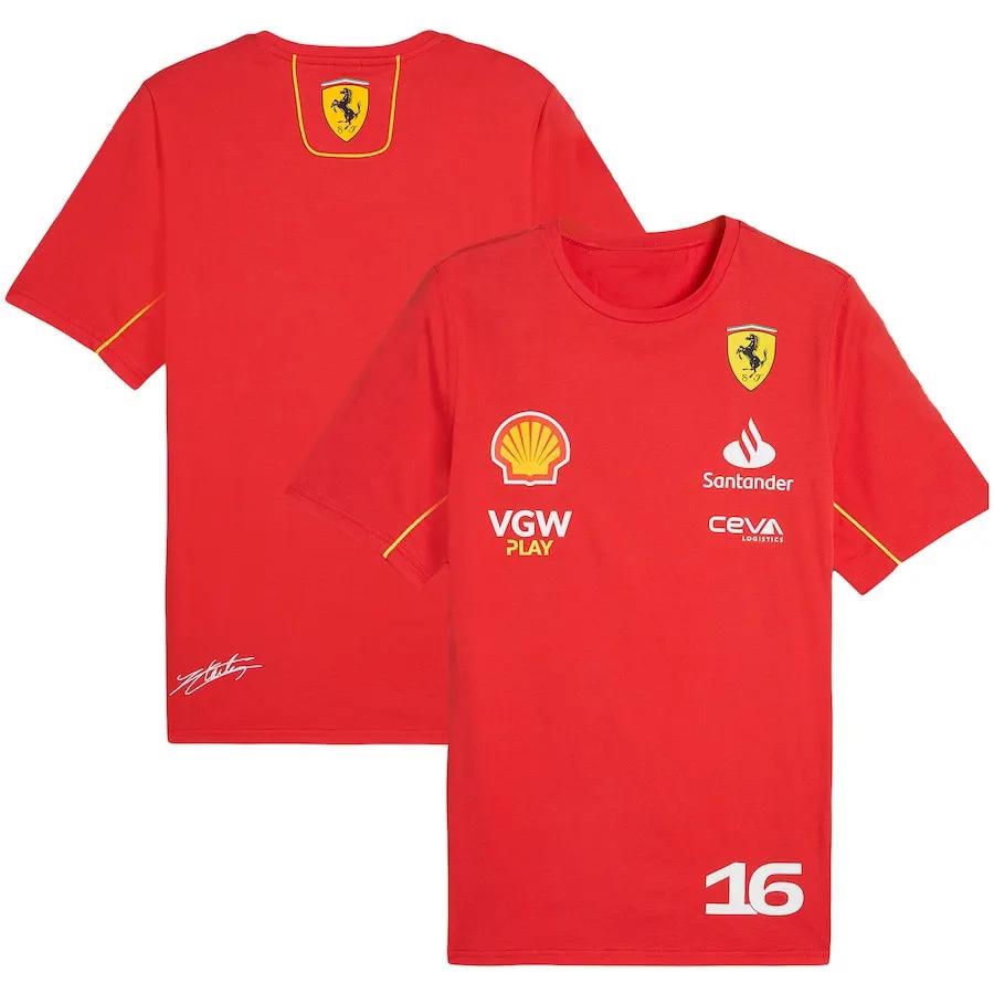 Formula1 Team Racing Summer Men's 3D Printed Round Neck Breathable Short Sleeve Racing Jersey Team Casual Plus Size Men T-Shirt