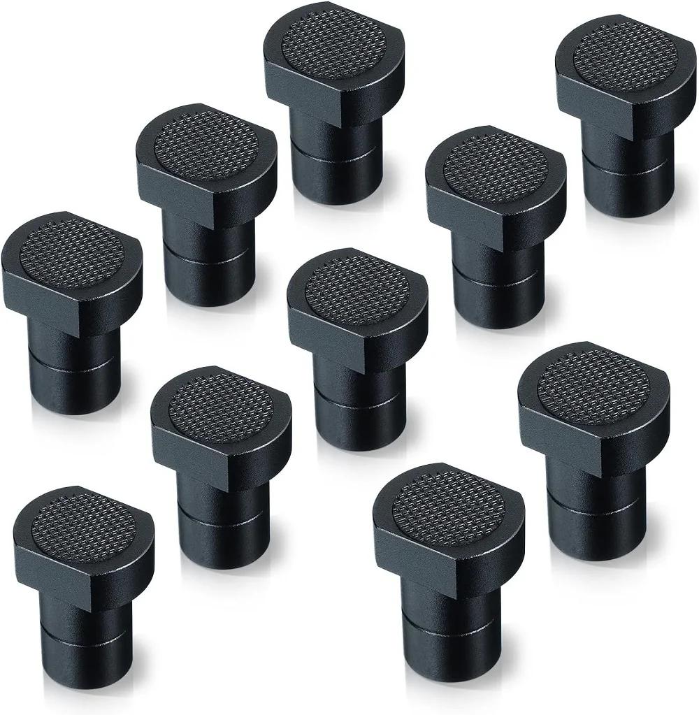 8 Pack Bench Dogs Bench Dog Clamp For 3/4 Inch Workbench Dog Hole With Non-Slip Pad Aluminum Alloy MFT stops (19mm)