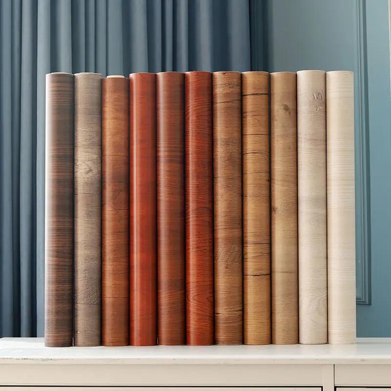 Wood Pattern Vinyl Contact Paper Renovation Kitchen Cabinets Wall Sticker Home Decor DIY PVC Self Adhesive Waterproof Wallpapers