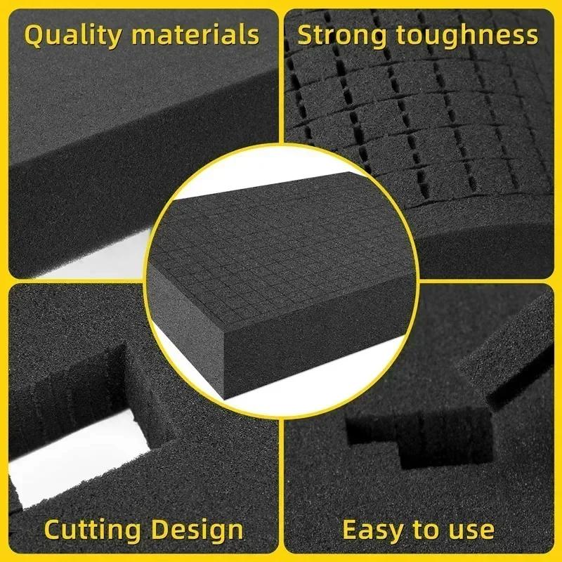 High Density Precorted Toolbox Foam Insert Pre-Cut Pick Apart Foam For Hard Case And Flight Case Pick Pluck Foams Tool Organizer