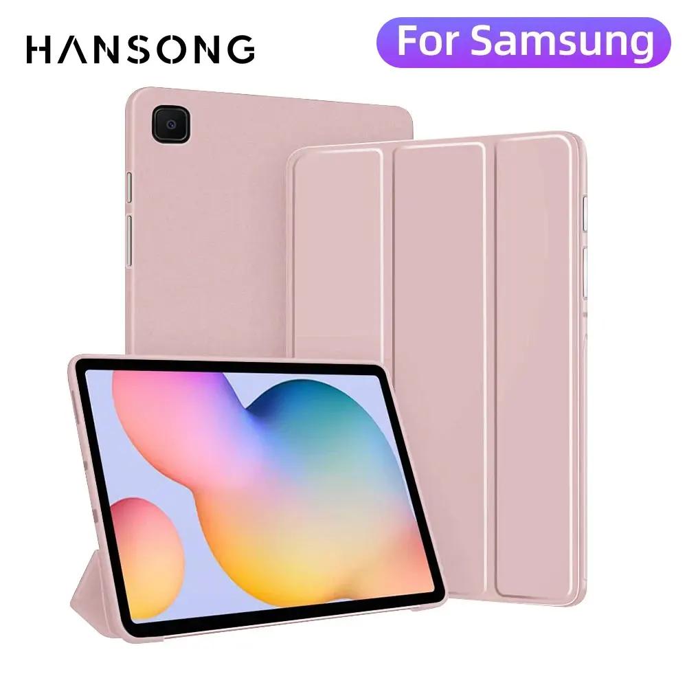 Case Fit Samsung Galaxy Tablet Case for S6 lite Tab A9 A8 A7 S7 S8 S9 and Plus FE Smart Auto Sleep Wake Function Silicone Cover