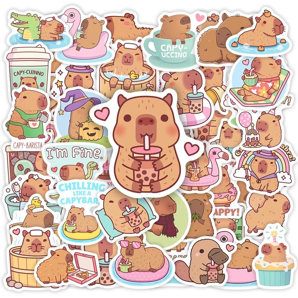 Guinea Pig Stickers Kawaii Cartoon Funny Kids Anime Cute Pet Animal DIY Sketch Gift for Phone Laptop Scrapbooking Waterproof