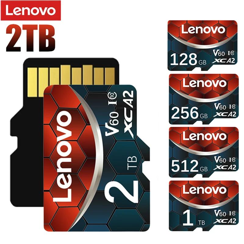 Lenovo Memory Card 128GB Class 10 V60 TF Card 2TB 1TB 512GB 256GB A2 U3 Micro SD Card  For Mobile Phone PC Speaker HD Camera