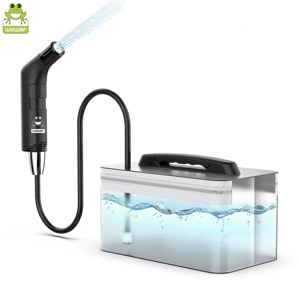 Wower Portable Electric Bidet for Personal Hygiene Cleaning 2.3L Shattaf Rechargeable Travel Camping Bidet Shower Sprayer
