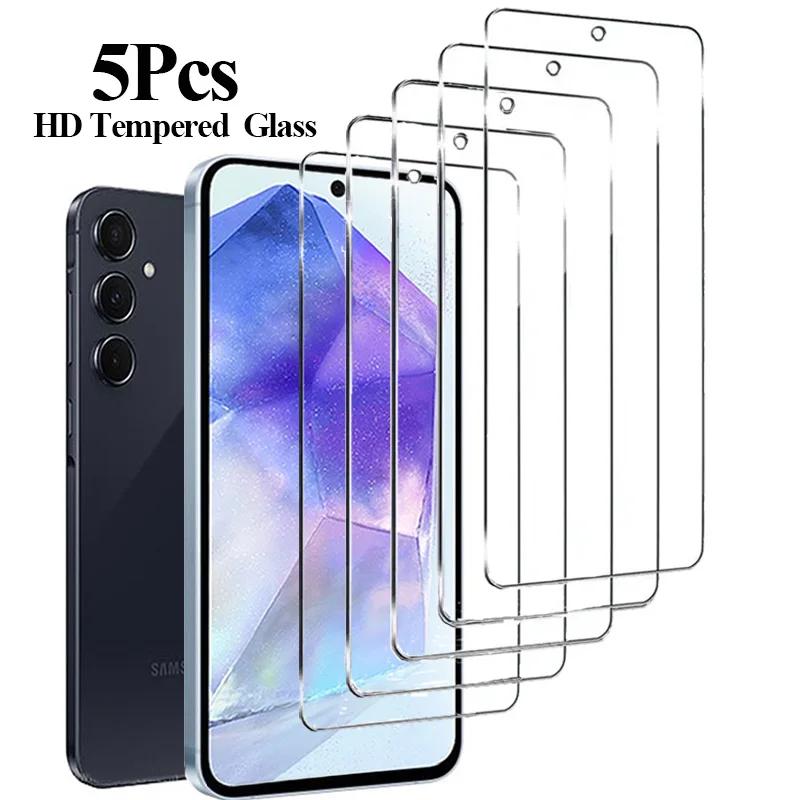 HD Screen Protector for Samsung S23 A55 A35 A54 S25 Tempered Glass for Samsung S24 S21 S22 mica Galaxy S24 Ultra S23 FE