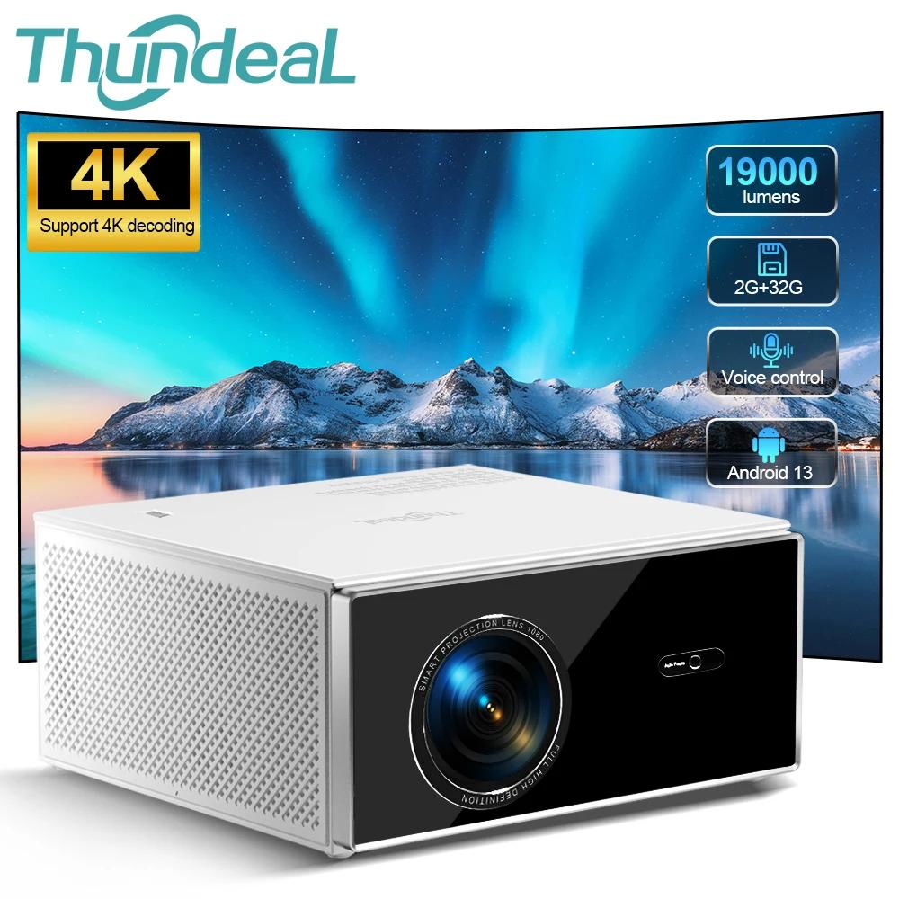 ThundeaL 2K 4K Full HD 1080P Projector TDA7W 2G 32G Android 13 WiFi 6 Home Theater TDA7 Beam Projector for Outdoor Meeting Video