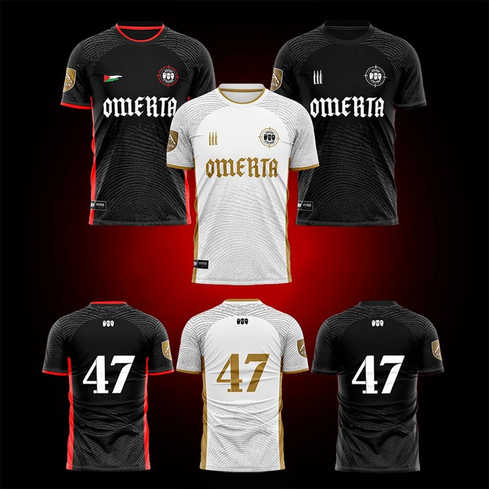 Omerta 47 Jersey Boxing Uniforms Summer Outdoor Sports Quick-drying Breathable T-shirt Maillot Men And Women Hip-hop Streetwear