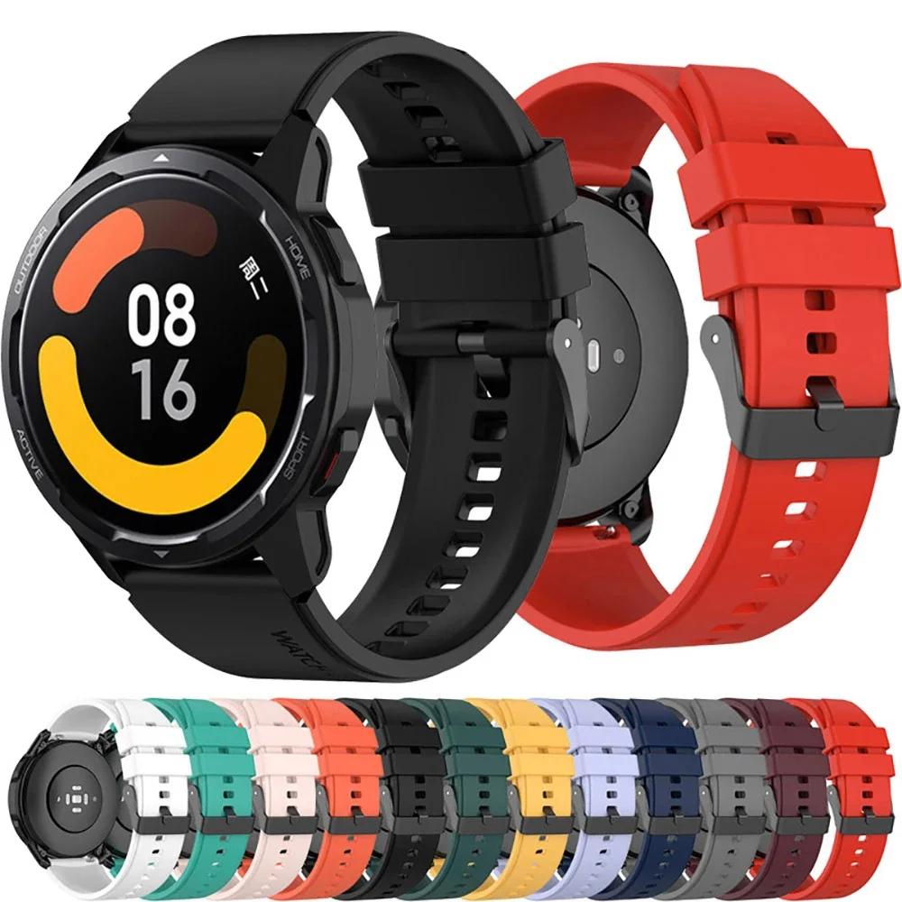 22mm Silicone Soft Strap For Xiaomi Mi Watch Color 2 Sports Watchband For Xiaomi Watch S1 Active/Mi Watch Color Sports Correa