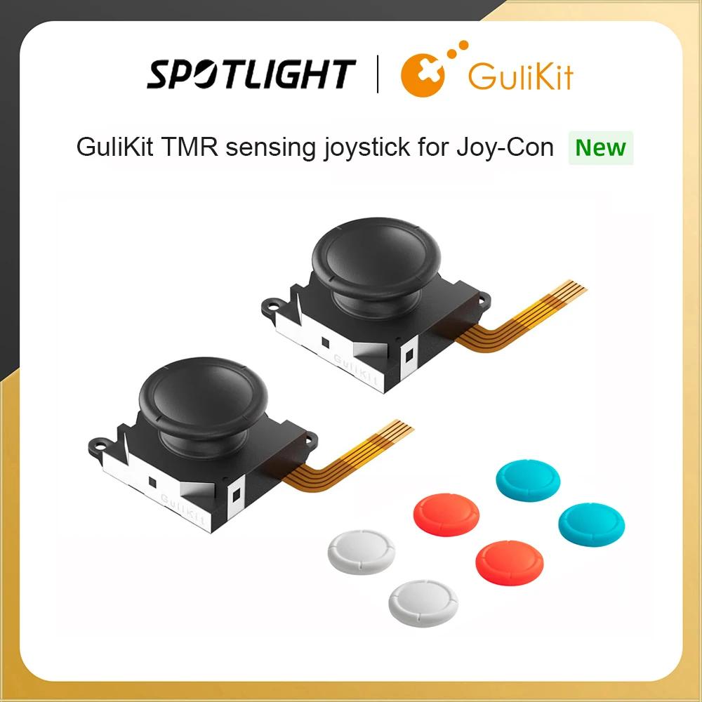 GuliKit TMR Sensing Joystick for JoyCon Replacement No Drifting Electromagnetic Hall Stick for Nintendo Swicth/OLED/Lite Repair