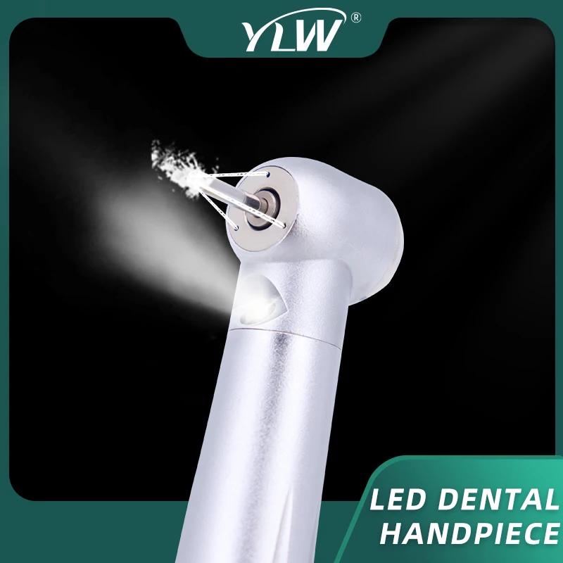 LED Dental Handpiece High Speed Push Button 3 Water Spray Light Ceramic Bearings Dentistry Tips Air Turbine High Rotation Pens